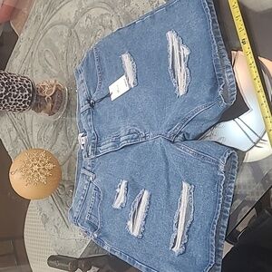 Forever 21 DARK BLUE JEAN SHORTS